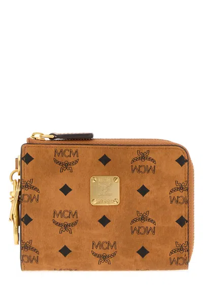 Mcm Aren Visetos Card Case Sml Co In Brown