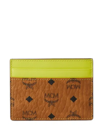 Mcm Aren Visetos Cardholder In Red