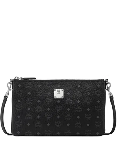 Mcm Aren Visetos Crossbody Bag In Purple