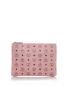 Mcm Aren Visetos Crossbody Pouch In Pink