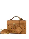 Mcm Aren Mini Visetos Crossbody Bag In Brown