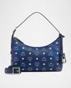 Mcm Aren Visetos Monogram Hobo Bag