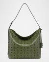 Mcm Aren Visetos Monogram Hobo Bag