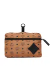 Mcm Aren Visetos Packable Shoulder Bag In Brown