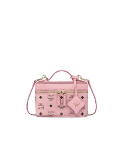 Mcm Aren Visetos Vanity Tote Bag In Pink