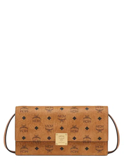 MCM AREN WALLET WITH SHOULDER STRAP