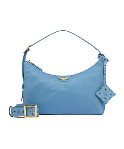 Mcm Aren Wandering Bag In Blue