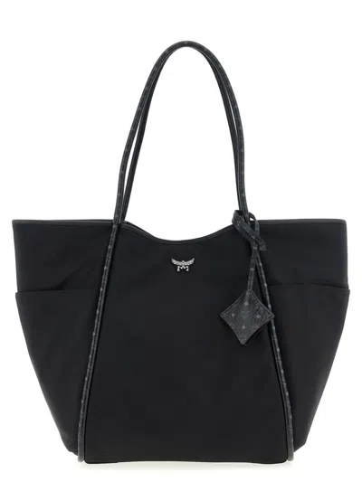 Mcm Aren Xl Shopping Bag In Black
