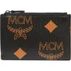 Mcm Aren Zip Wallet In Black