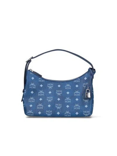 Mcm Arena Hobo Handbag In Blue