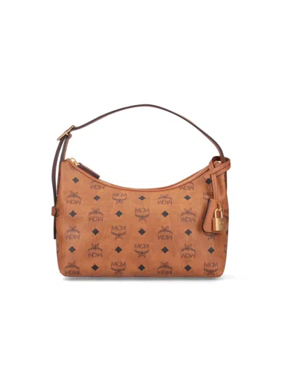 Mcm Arena Hobo Handbag In Brown