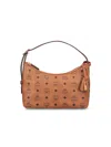 Mcm Aren Visetos Small Handbag In Brown