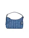 Mcm Arena Hobo Shoulder Bag With Adjustable Handle In Blue