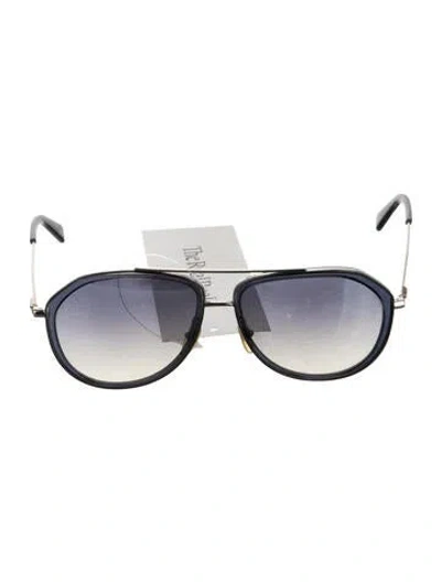 Pre-owned Mcm Aviator Gradient Sunglasses In Blue