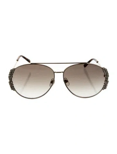 Pre-owned Mcm Aviator Gradient Sunglasses In Neutral