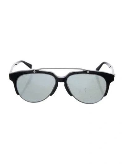Pre-owned Mcm Aviator Tinted Sunglasses In Black