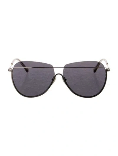Pre-owned Mcm Aviator Tinted Sunglasses In Black