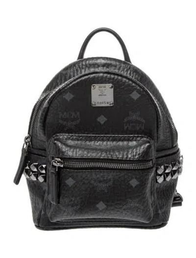 Pre-owned Mcm Backpack In Black
