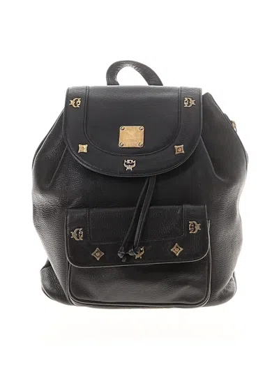 Pre-owned Mcm Backpack In Black