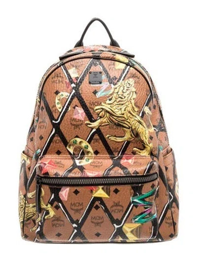 Pre-owned Mcm Backpack In Black/brown