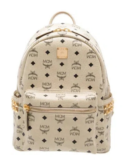 Pre-owned Mcm Backpack In Black/neutrals