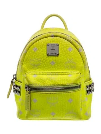 Pre-owned Mcm Backpack In Green