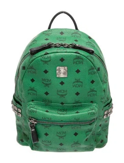 Pre-owned Mcm Backpack In Green