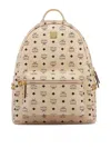 Mcm Backpack  In Visetos In Sand