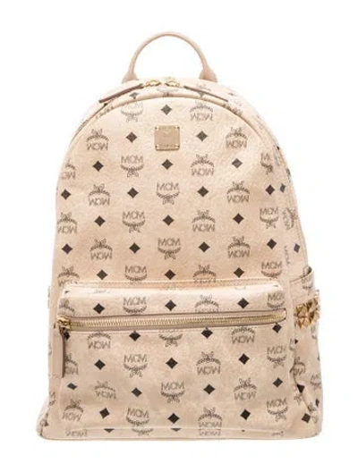 Pre-owned Mcm Backpack In Neutral