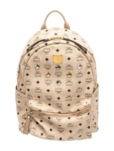 Pre-owned Mcm Backpack In Neutral