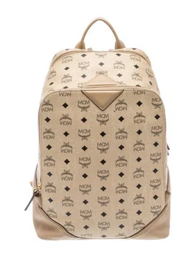 Pre-owned Mcm Backpack In Neutrals