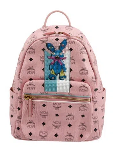 Pre-owned Mcm Backpack In Pink