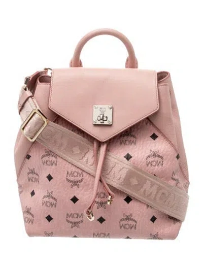 Pre-owned Mcm Backpack In Pink