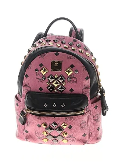 Pre-owned Mcm Backpack In Pink