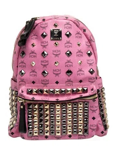 Pre-owned Mcm Backpack In Pink