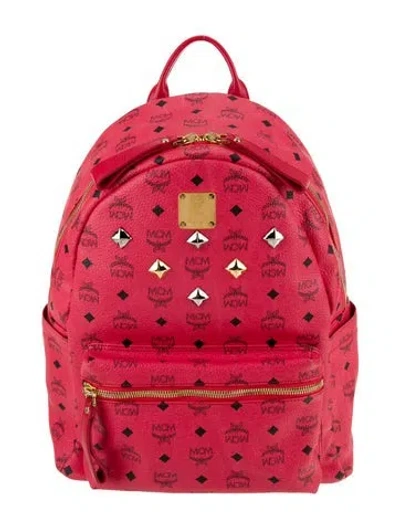 Pre-owned Mcm Backpack In Red