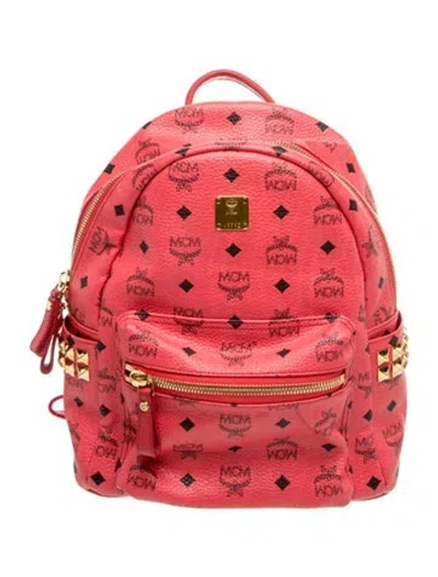 Pre-owned Mcm Backpack In Red