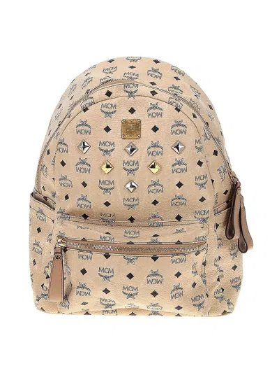 Pre-owned Mcm Backpack In White