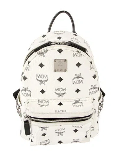 Pre-owned Mcm Backpack In White