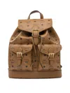 Mcm Straps Adjustables Front Pockets Top Handle In Brown