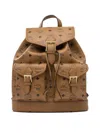 Mcm Straps Adjustables Front Pockets Top Handle In Brown
