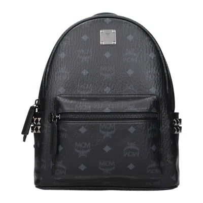 Mcm Backpacks And Walruses Stark Side Studs Man Tissue Black