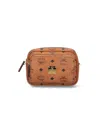 Mcm Shoulder Bag With Adjustable Strap And Front Pocket