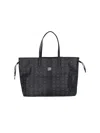 Mcm 'liz' Large Reversible Tote Bags In Black