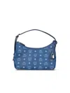 Mcm 'aren Hobo' Small Shoulder Bag In Blue