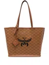 Mcm Himmel Medium Lauretos Shopper Tote In Brown