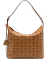 Mcm Large Aren Shoulder Bag In Brown