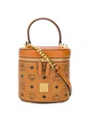 Mcm Visetos Bucket Bag In Brown