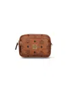 Mcm Shoulder Bag Adjustable Strap Front Pocket In Red