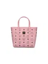 Mcm Toni Shopper Small Tote Bag In Pink